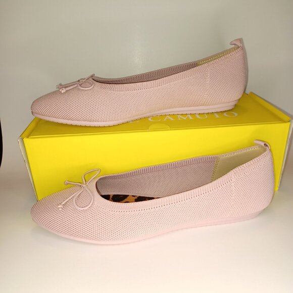 New NWT Vince Camuto Pink Ballet Shoes 7 M Washable Pointy Toe - Picture 6 of 7